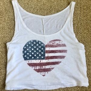 Brandy Melville American Flag Tank